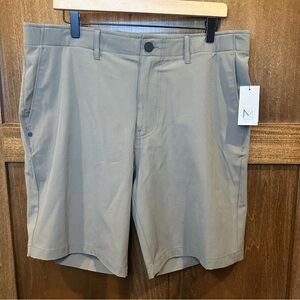 Men's Flat-Front Performance Shorts in Gray by Maven
